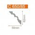 Плинтус потолочный C650/85 62х58мм 