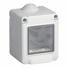 Коробка накладная монтажная на 2 модуля Plana