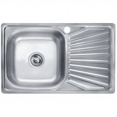 Chiuveta inox 48x74cm Decor de stanga