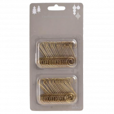 Set carlige pentru decoratiuni 4.5cm 40buc auriu
