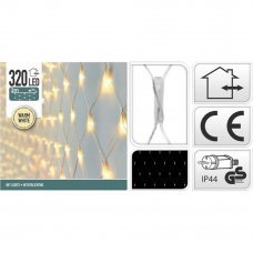 Гирлянда электрическая Сетка 320Led 3x1.5м тепло-белый