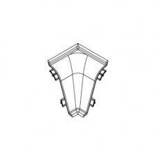 Угол внутренний для профиля ПВХ BL44 164 24х37мм