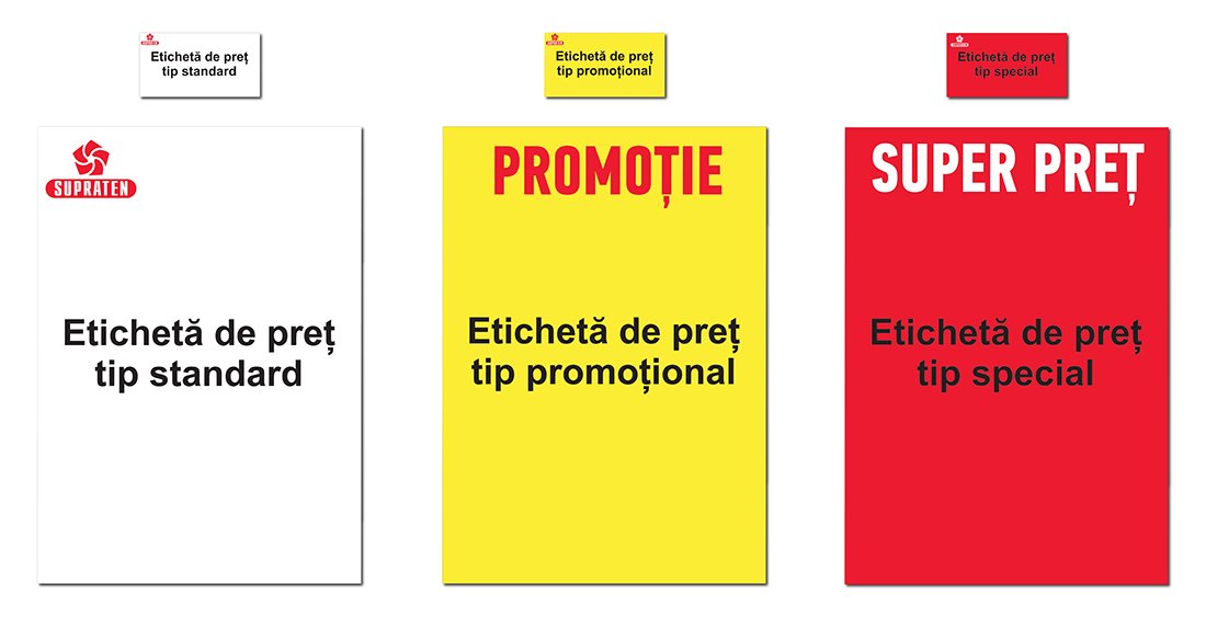 Tipul etichetelor de preț